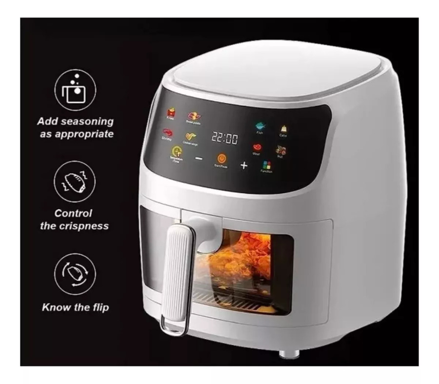 Air Fryer Freidora De Aire Sin Aceite 10 Litros Silver Crest