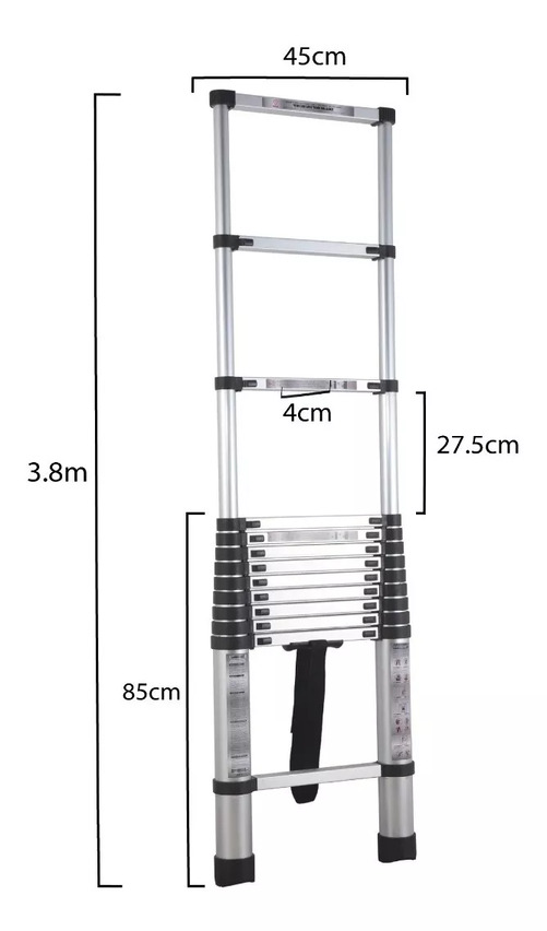 ESCALERA TELESCÓPICA DESPLEGABLE 3 METROS