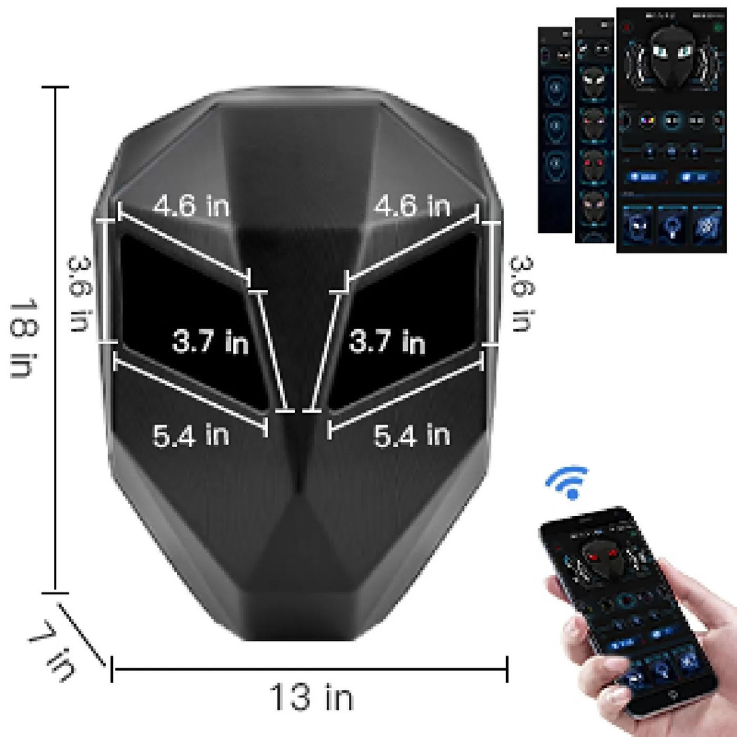 MALETA MOTO RIGIDA OJOS LED INTERACTIVOS