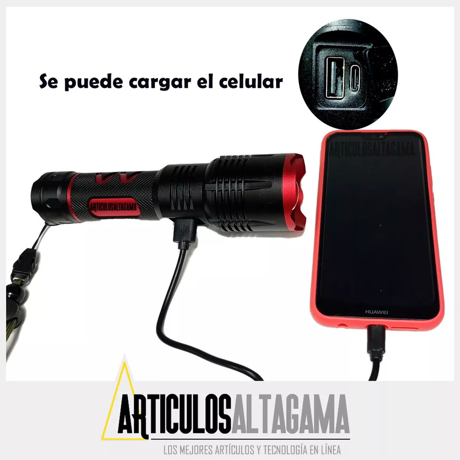 LINTERNA TACTICA XA-B600 LED LASER