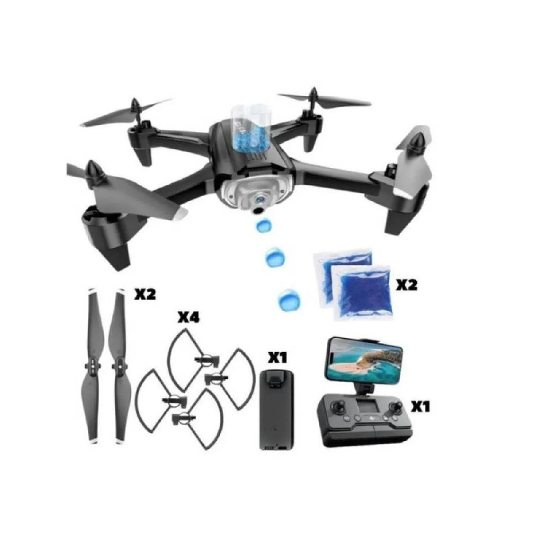 DRONE LANZADOR HYDROGEL WIFI + 2 BATERÍAS REPUESTO