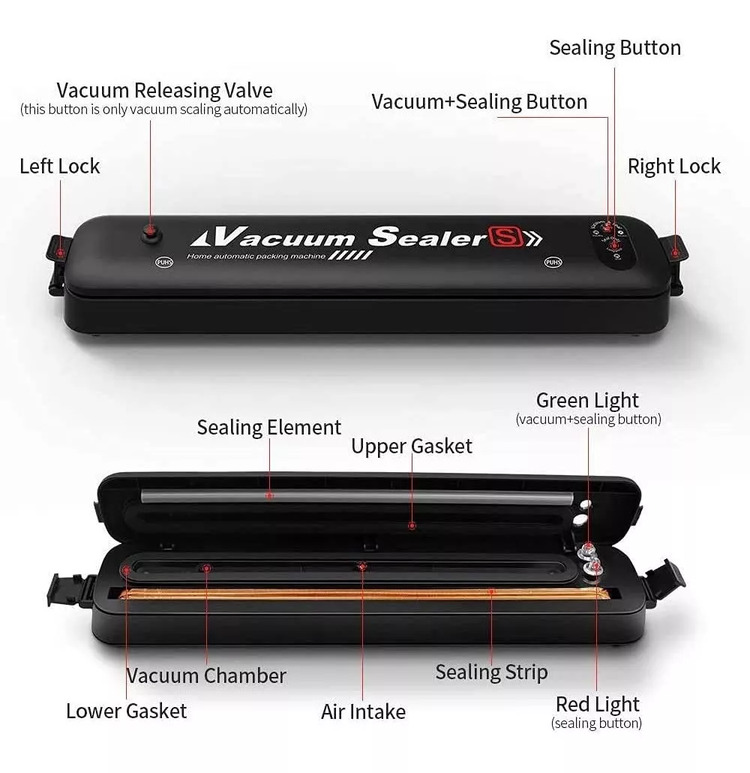 Selladora De Bolsas Al Vacio Modelo Lp11 Electrico Resistent