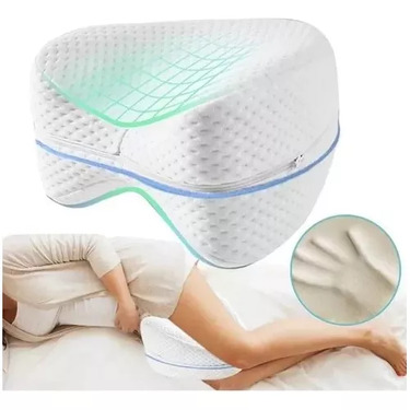 Cojín Triangular Ortopédico para Piernas, Alivia Dolor y Mejora Circulación, Color Blanco, Soporte Ergonómico para Descanso, Reposo y Sueño Comodo, Energy Plus.