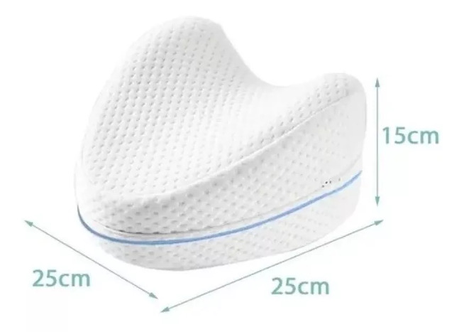 Cojín Triangular Ortopédico para Piernas, Alivia Dolor y Mejora Circulación, Color Blanco, Soporte Ergonómico para Descanso, Reposo y Sueño Comodo, Energy Plus.