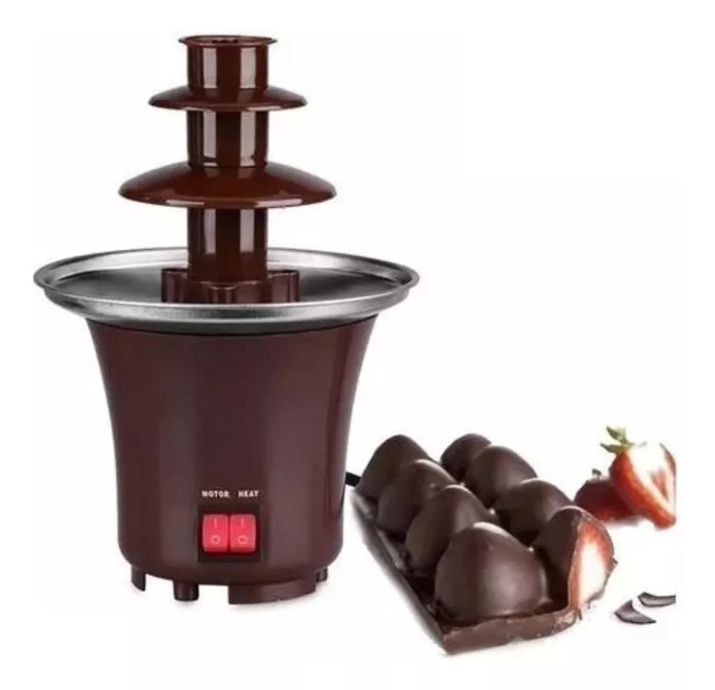 Mini Fuente De Chocolate De 3 Niveles Acero