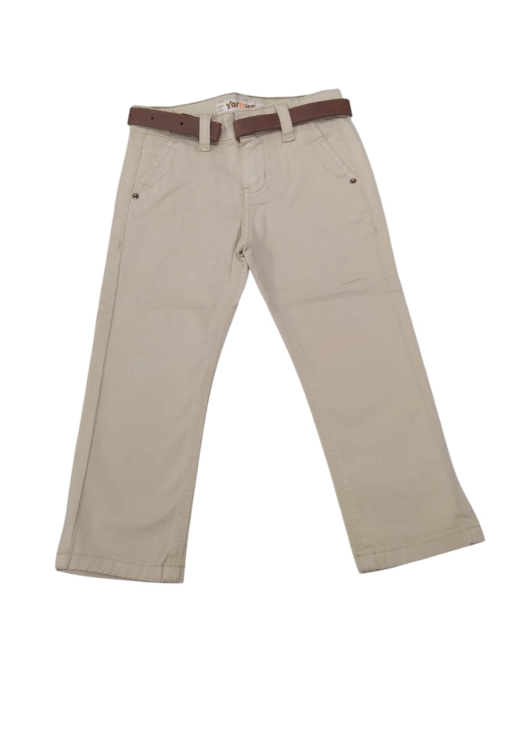 Pantalón dril  niño beige - YOSHIRO