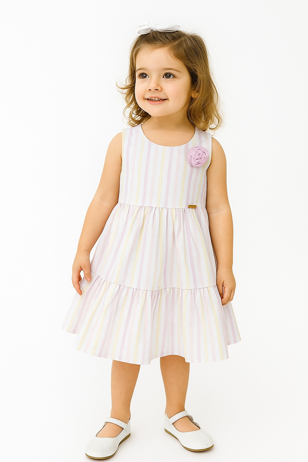 Vestido niña rosado - PLOQUIS
