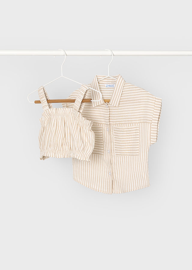 Blusa niña beige - Mayoral