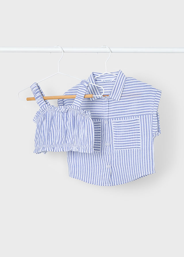 Blusa niña celestes - Mayoral
