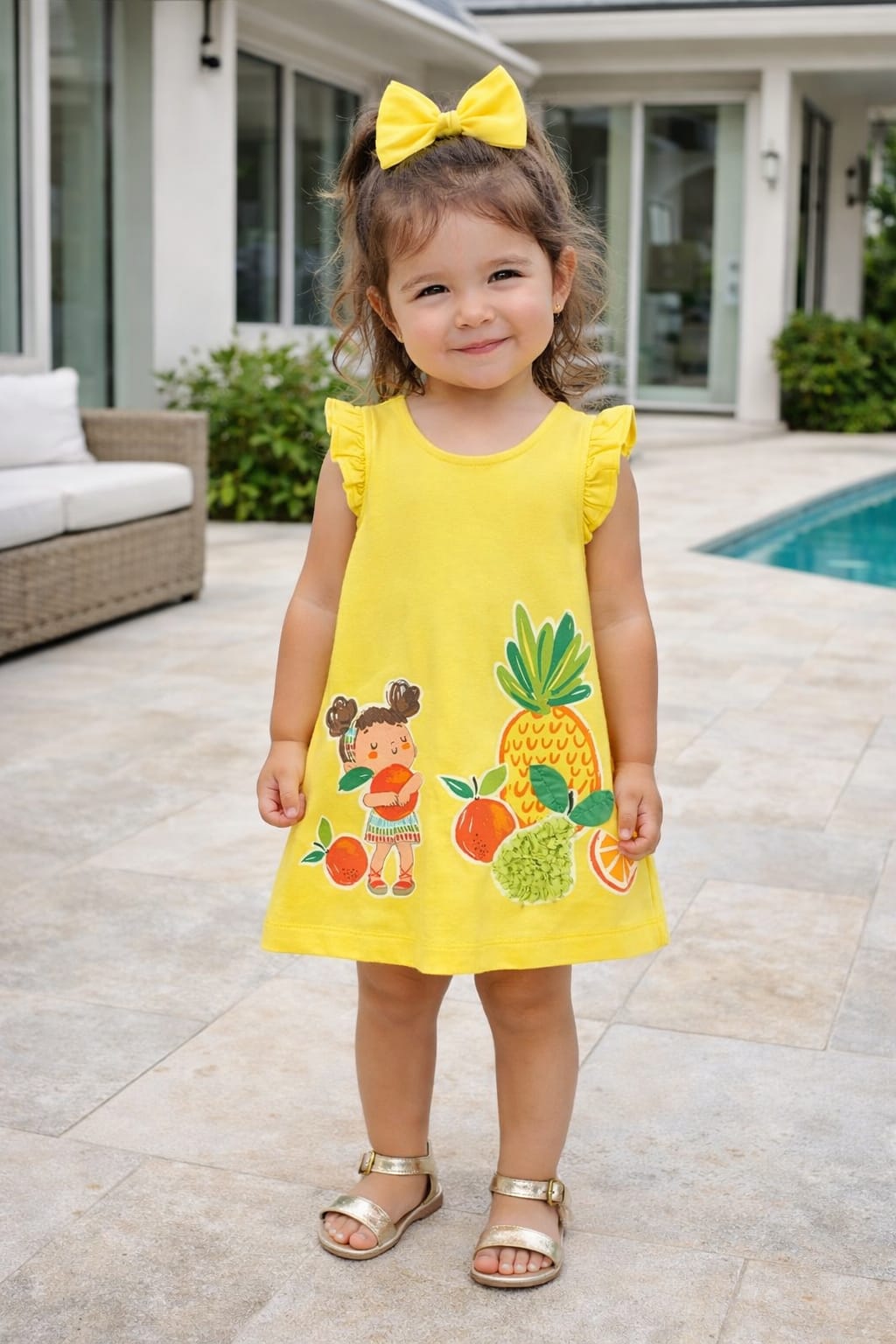 Polivestido niña amarillo - MAYORAL