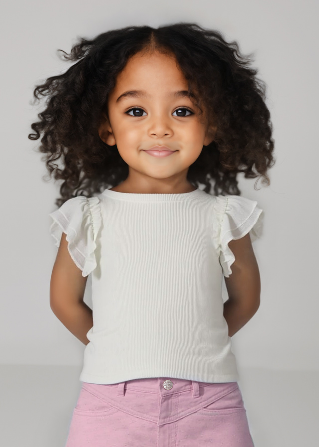 Blusa niña blanco - MAYORAL 