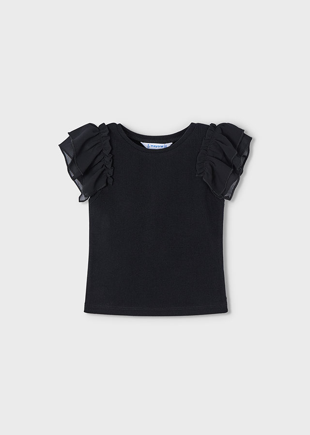 Blusa niña negro -MAYORAL 