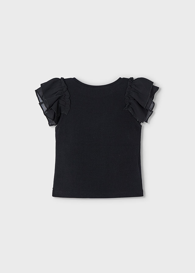 Blusa niña negro -MAYORAL 