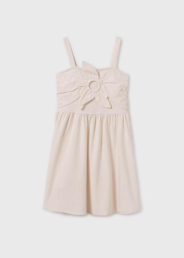 Vestido niña hueso   - MAYORAL