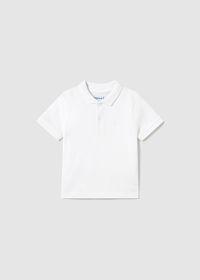 Polo niño camisero blanco - MAYORAL