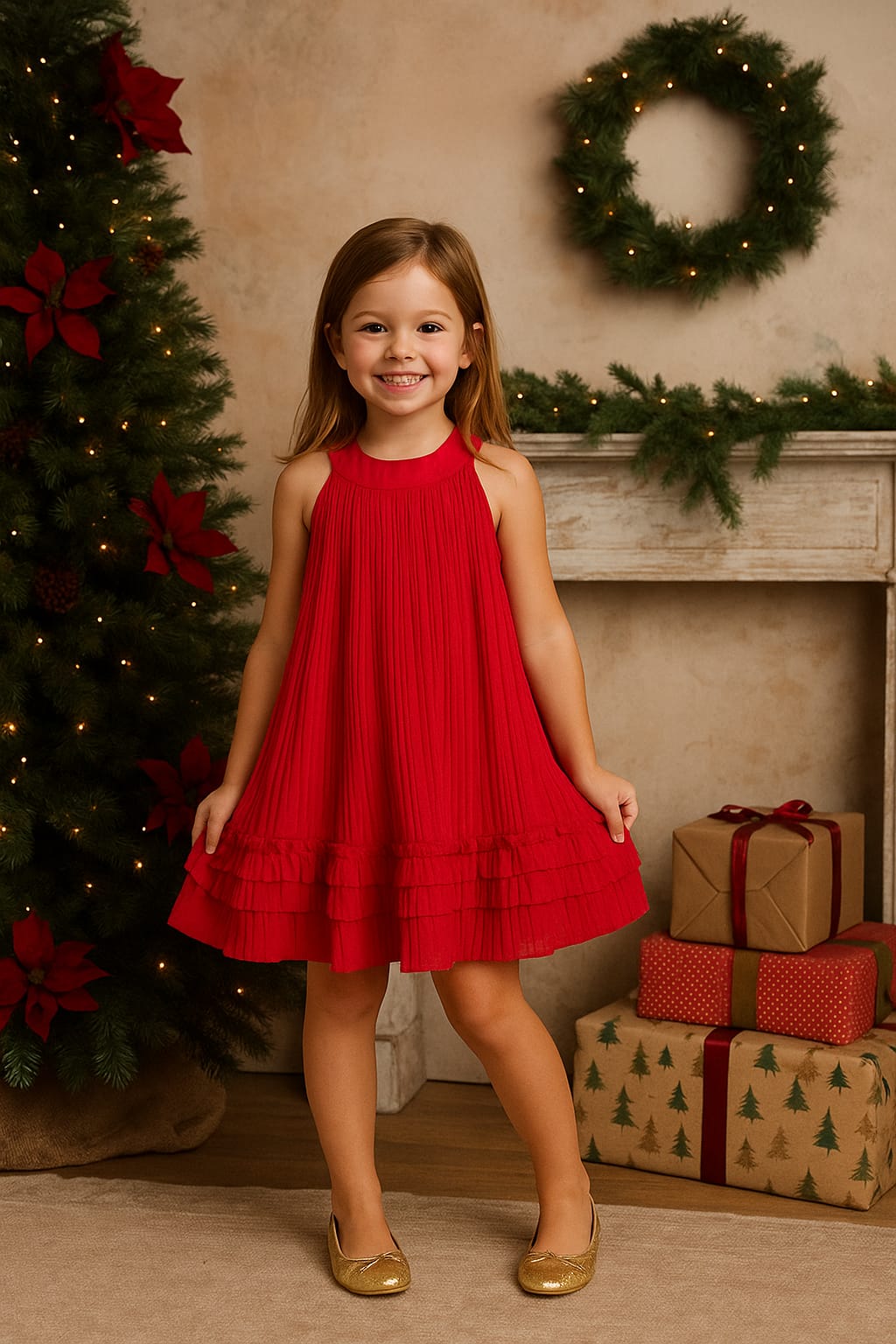 Vestido rojo -MAYORAL 