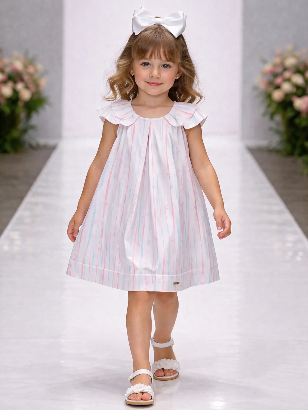 Vestido niña rosado - PLOQUIS