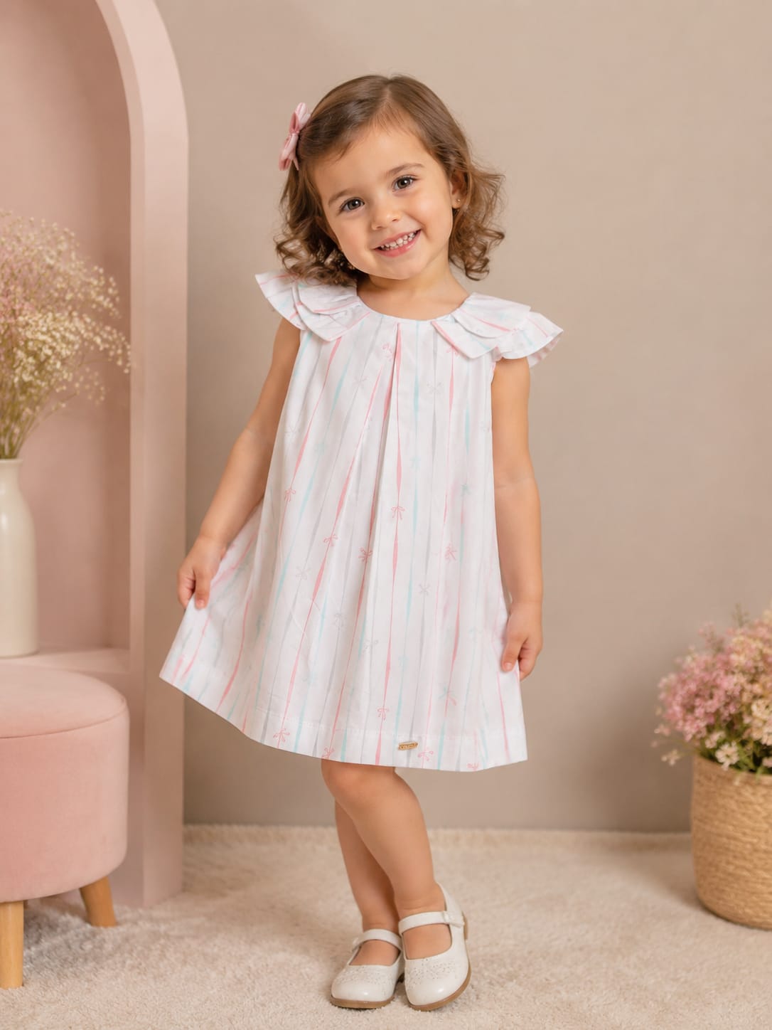 Vestido niña rosado - PLOQUIS