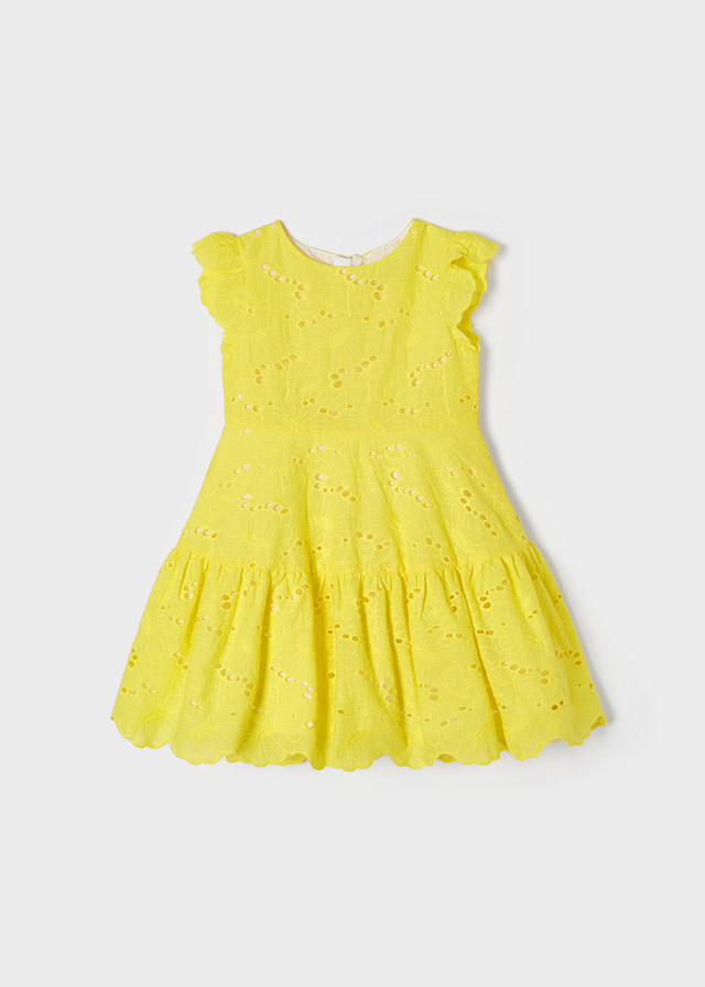 vestido amarillo niña - mayoral 