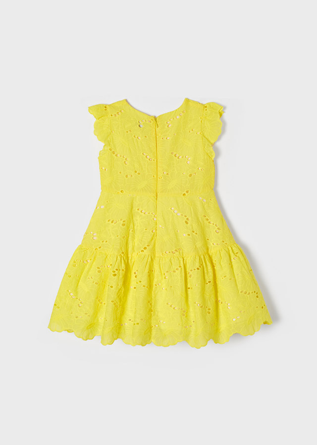 vestido amarillo niña - mayoral 