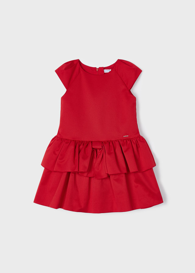 vestido rojo niña - mayoral 