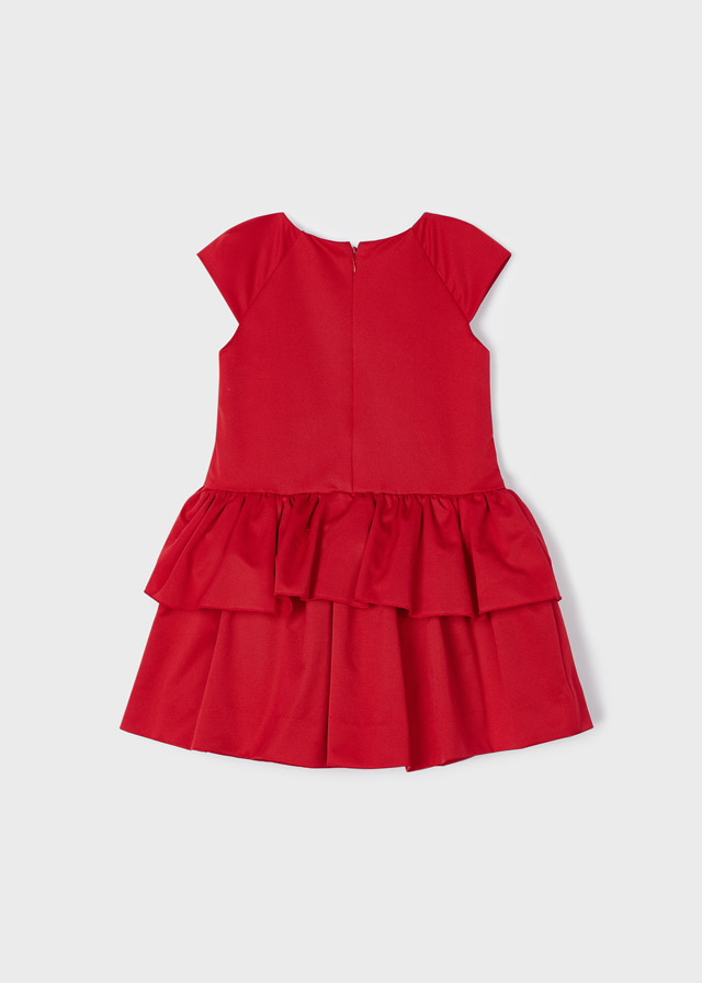 vestido rojo niña - mayoral 