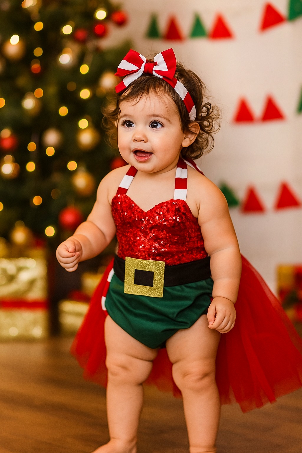 Body niña navideña 