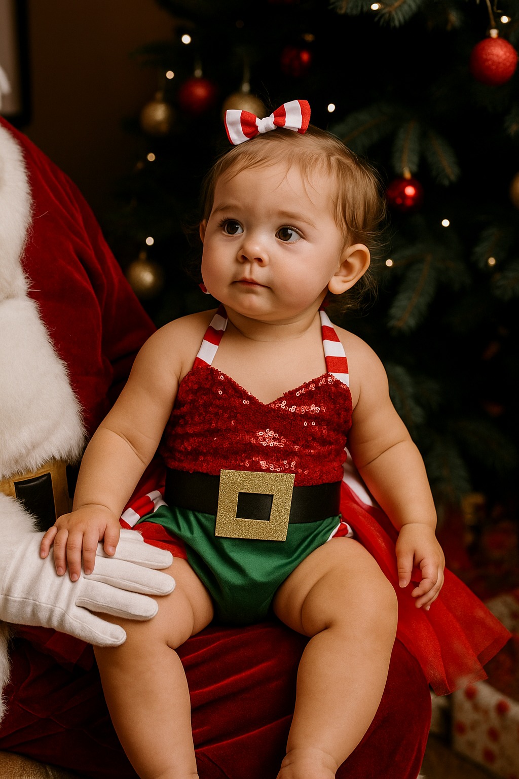 Body niña navideña 
