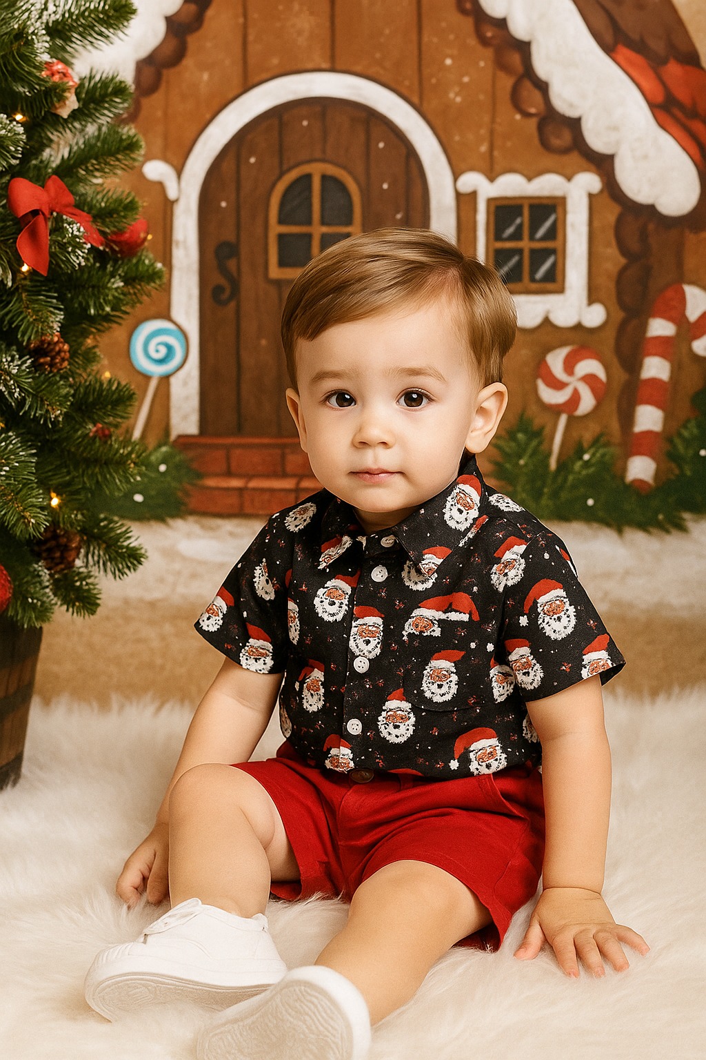 Conjunto niño navideño 