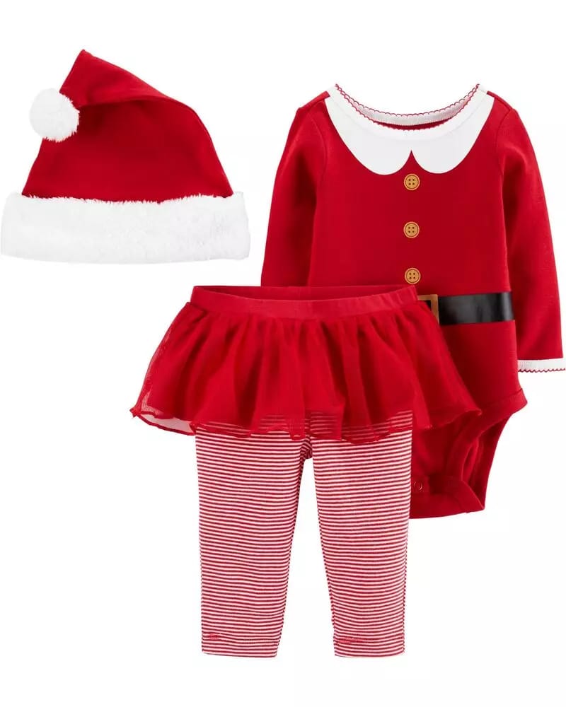 Conjunto niña navideño 